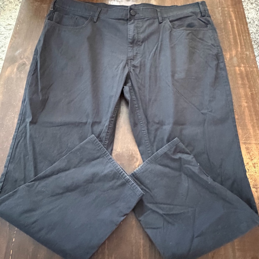 Haggar Black Relaxed Fit Pants 40x29